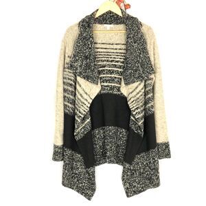 Caslon Oversize Cardigan Knit Open Waterfall Ombre
